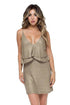 Luli Fama Compai RUFFLE LAYERED SHORT DRESS